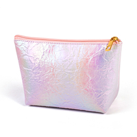 Pochette de maquillage en PU tendance couleur arc-en-ciel avec fermeture éclair, impression numérique multi-tailles, motif arc-en-ciel pour demoiselle d'honneur