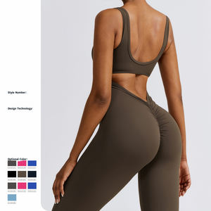 2025 venta al por mayor conjunto de Yoga para mujer Pantalones cortos transpirables de 3 piezas ropa activa gimnasio ropa deportiva personalizable de alta calidad - Product Image 3