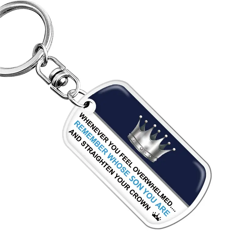 Ywganggu נירוסטה לוגו מותאם אישית מזכרת Uv הדפסת מתנה לבן יום האם מחזיק מפתחות אישי מחזיקי מפתחות