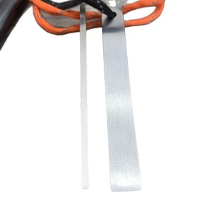 Allume-feu en magnésium 13x130mm, coupe-vent, étanche, outil de survie en plein air avec poignée en corde orange - Product Image 5