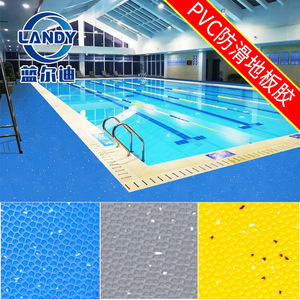 Tapis de sol antidérapant en PVC Landy, rouleau de 2 m x 20 m, auto-adhésif, tapis de piscine rectangulaires texturés pour extérieur - Product Image 3