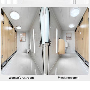 Chinesische Fabrik Günstiger Preis Stahl Vorgefertigte Tragbare Mobile Toilette Camping-Toilette Dusche für Außenbereich Öffentliche Schule - Product Image 4
