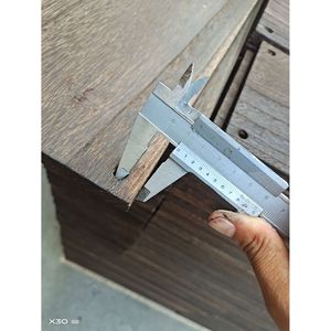 แผ่นไม้เนื้อแข็ง 43x15x1.5 ซม. ลายแนวตั้งแบบเรียบง่ายสำหรับตกแต่งบ้าน - Product Image 4
