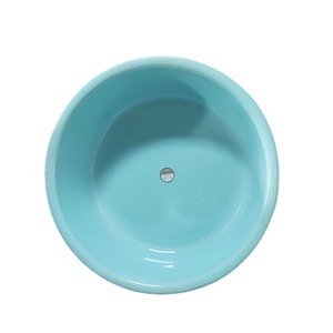 Bassin en plastique extra large, rond, profond, durable, pour la maison, le bain de bébé, la lessive, couleur bleue - Product Image 5