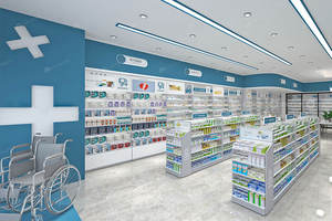 Medicine toko obat dekorasi penjualan baik toko obat kabinet untuk toko obat desain Interior - Product Image 5