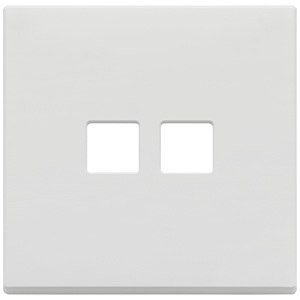 Flat <b>Plate</b> 2Mx2 Matt White 9.5 In Length 1.4 In Height Wall <b>Switch</b> Cover - Product Image 1