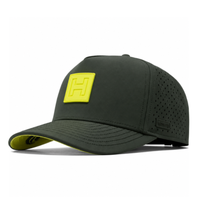 Casquette de baseball personnalisée à 5 panneaux avec logo en PVC caoutchouté, casquettes de golf perforées imperméables, styles de chapeaux personnalisables pour diverses marques