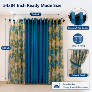 Listo <span class=keywords><strong>para</strong></span> Enviar: Juego de 6 Cortinas Semitransparentes de 54x84 Pulgadas, Cortinas de Voile Sólidas y Estampadas, Cortinas Opacas, Rideaux De Maison - Product Image 5