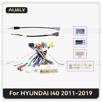 Autoradio Android portable 9 pouces, cadre de tableau de bord GPS RGB intégré, kit de tableau de bord, unité principale, panneau pour I40 2011-2019 ABS 1 an