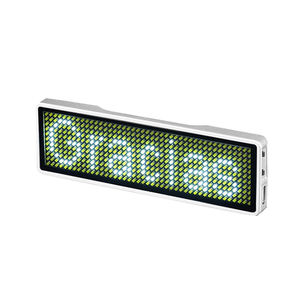 Recarga programable pequeña pantalla LED nombre placa - Product Image 5