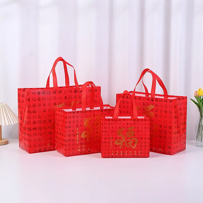 Black Fashion Non Woven Tote Bag Eco Bag Gift Packaging Shopping Bag