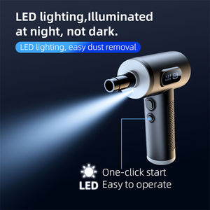 Nettoyeur à air comprimé électrique 2 en 1, aspirateur portable mini, nettoyeur à air comprimé avec affichage de la batterie - Product Image 4