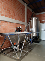 Alimentateur à vis industriel avec trémie, manipulation efficace du sable, du gravier et des particules métalliques