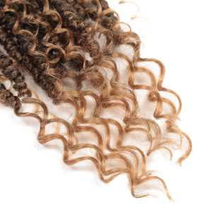 Extensions de <span class=keywords><strong>cheveux</strong></span> synthétiques Afro Passion Twist 20 pouces, ondulées, style Boho Bomb, pré-torsadées pour tresses au crochet - Product Image 6