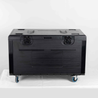 Caisses de transport et boîtes à outils en HDPE, directement de l'usine, avec fermoirs papillon ; Idéales pour le transport de divers équipements de scène