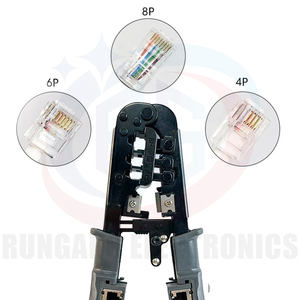 أدوات إصلاح شبكة RG مجموعة قطع أسلاك فولاذية متجرد LAN 4P 6P 8P RJ45 شبكة مع جهاز اختبار - Product Image 6