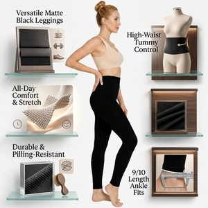 Leggings doublés polaire de <span class=keywords><strong>haute</strong></span> qualité - Collants thermiques personnalisés à <span class=keywords><strong>taille</strong></span> <span class=keywords><strong>haute</strong></span> - <span class=keywords><strong>Bas</strong></span> chauds d'hiver performants pour femmes - OEM/ODM - Product Image 2