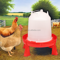 Abreuvoir automatique portable pour volailles, en PP, débit de 1,5 à 2,5 L/min, pour l'élevage de poulets de chair, neuf