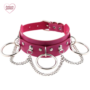 Gargantilla de Cuero Negra para Mujer, Collar Gótico Punk <span class=keywords><strong>con</strong></span> Cadena, Estilo Harajuku, Gargantilla Vegana Sexy, Joyería Gótica para Chicas - Product Image 6