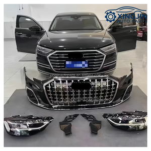 Version améliorée pour Audi A8 <span class=keywords><strong>D5</strong></span> : Kit carrosserie avant et arrière, phares, composants avant, modification version Horch, ajustement parfait - Product Image 2