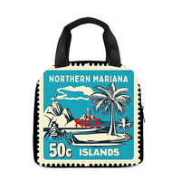 Op maat bedrukte, duurzame lunchtas met Saipan-thema voor studenten, werknemers, roadtrips, vissen, picknicks, kamperen, sport, buitenactiviteiten en het organiseren van maaltijden.