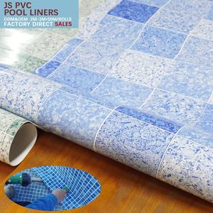 Revestimiento de estanque recubierto de PVC a prueba de corrosión resistente al agua salada JS para tanques de acuicultura marina ignífugo y ecológico - Product Image 1