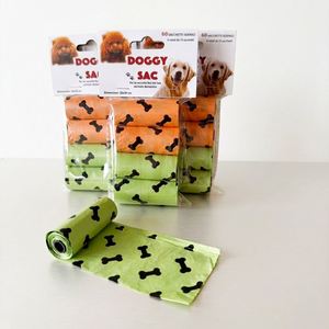 Bolsas para excremento de perro personalizadas TJ de doble capa impresas, ecológicas, biodegradables, 23x33cm, de almidón de maíz/poliéster, con logo de color personalizado - Product Image 1