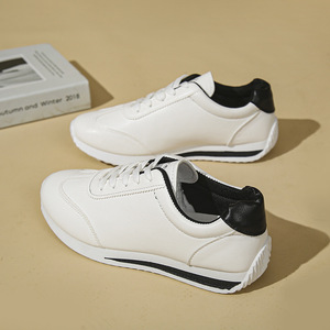 Zapatillas blancas informales para mujer, calzado deportivo moderno para estudiantes, zapatos blancos versátiles y modernos, versión coreana - Product Image 5