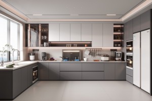 Gabinetes de Cocina de Diseño Libre y Hechos a Medida con Encimeras de Mármol Integradas, Estilo Minimalista - Product Image 2