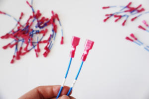 Evrensel araba salyangoz tel boynuz terminali PTFE PVC naylon kauçuk yalıtım malzemeleri ile ithal elektronik konnektör fiş - Product Image 6