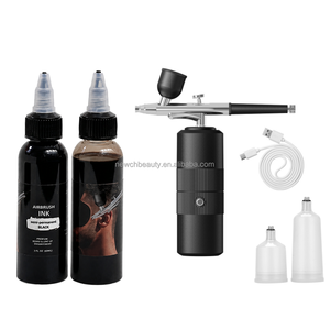 Tinte Natural para Cabello con Aerógrafo, Tinta Impermeable para Relleno de Barba, Pintura Corporal, Arte de Tatuaje, Tinte para Barba y Línea del Cabello para Barberos, Tinta para Aerógrafo para Zapatillas - Product Image 2