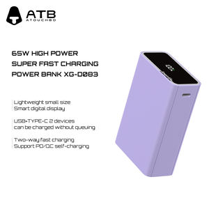 Batería Externa ATB para Portátil, 20000 mAh, 65 W, Carga Rápida PD+QC, Batería Externa Pequeña de 20000 mAh para Teléfono <span class=keywords><strong>Celular</strong></span> y Portátil - Product Image 2
