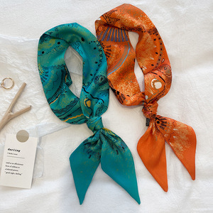 Tùy Chỉnh Chòm Sao Thiết Kế Thẻ Tarot Hẹp Túi Khăn Choàng Lụa Headbands <span class=keywords><strong>Streamer</strong></span> Đôi Gầy Khăn Womens Ribbon - Product Image 2
