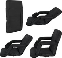 Siège de stade large pour gradins avec support dorsal Fauteuil de stade de camping inclinable pour adultes avec porte-gobelet