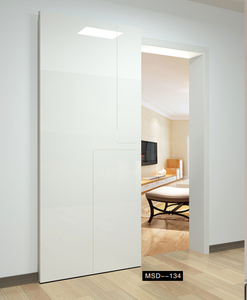 Puerta Corredera Oculta TOMA Float/Rail <span class=keywords><strong>Sin</strong></span> Riel Inferior, Puerta Interior de Madera Maciza MDF con Revestimiento de PVC - Product Image 2