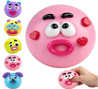 Jouets en peluche en forme de visage de chien, soulagent le stress et l'anxiété, jouets anti-stress pour adultes et enfants, jouets sensoriels, cadeaux promotionnels