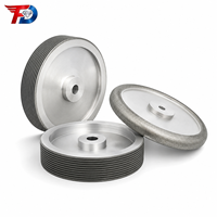 Meules de rectification CBN ondulées usagées pour le débavurage industriel, pour couteaux de cuisine à lame plate dentelée et meules de rectification de fils, revêtement 1A1 en forme de coupelle