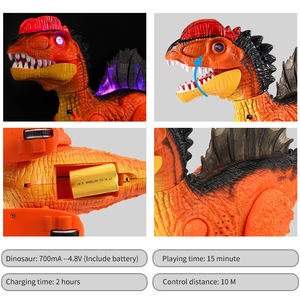 360 Rotación Stunt Control remoto Modelo Animal Walking Led RC Dinosaurio Robot Juguete para niños - Product Image 5