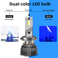 Ampoule de phare LED 120W en gros, double couleur 6500K blanc bleu, lumière automobile Canbus CSP 3570 12V 24V H7 H11 9012 H1 H27