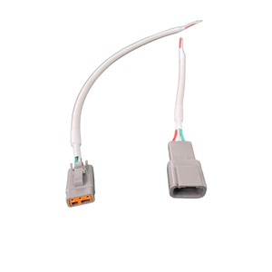 สายไฟรถยนต์แบบ2-core 2Pin สาย UL2464 22AWG แบบปรับได้ DTM04-2P ปลั๊กเชื่อมต่อ DTM06-2S สายไฟสำหรับรถ lulbs - Product Image 4