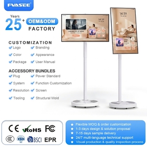 Customized 21.5 Inch 4K HDTV Smart <b>TV</b> Rotatable Touch Screen LED Backlight <b>Portable</b> Design CE Certified 200Hz for Bathroom Use 4 - Product Image 1
