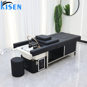 Cama de Champú Comercial Kisen con Spa Japonés para la Cabeza, Baño de Pies con Hidrocirculación, Terapia de Vapor LED, Máquina de Lujo para Salón - Product Image 6