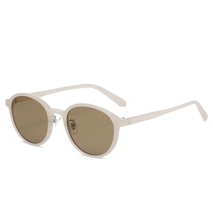 Lunettes de soleil rondes SPOEN, monture rouge intégrale, UV400, lunettes de soleil rétro pour femmes, pour l'extérieur - Product Image 2