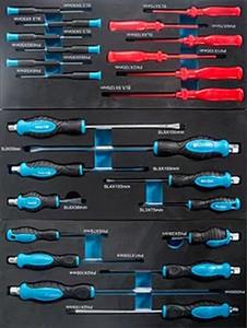 7-दराज लॉकयोग्य स्टेनलेस टॉप भारी शुल्क आयरन टोलबॉक्स ब्लू स्टील 180 पीसी ऑटो मरम्मत कार्यशाला उपकरण - Product Image 5