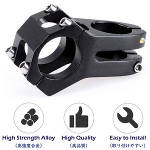 Tige de guidon VTT réglable 25.4 31.8 60 degrés 90mm 110mm 130mm Pièces de moto - Product Image 3