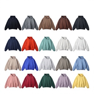 Custom Men's Oversized Hoodie <b>Fleece</b> <b>Sweatshirt</b> Front Logo Print Solid Color Casual Winter Wear <b>Lined</b> Anti-Wrinkle Digital - Product Image 2