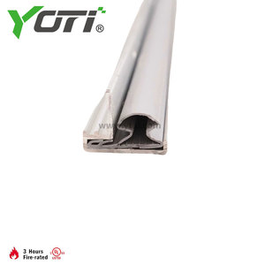 YDW217 sello inferior de Puerta de diseño moderno junta de <span class=keywords><strong>burlete</strong></span> de <span class=keywords><strong>aluminio</strong></span> anodizado transparente accesorios de <span class=keywords><strong>ventana</strong></span> perimetral de <span class=keywords><strong>goma</strong></span> para puerta - Product Image 3