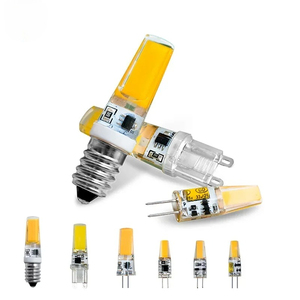 1-10pcs G4 <span class=keywords><strong>LED</strong></span> <span class=keywords><strong>G9</strong></span> COB đèn 3W 6W bóng đèn E14 AC DC 12V 220V nến đèn lạnh/ấm trắng thay thế halogen cho đèn chùm Spotlight - Product Image 1