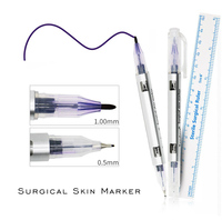 Marqueur de peau PMU à double tête unique, stylo à sourcils, 0,5mm, 1mm