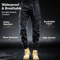 Celana Cargo Pria Heavyweight Custom, Jogger High-Stretch Label Pribadi, OEM Satu Atap untuk Streetwear Premium